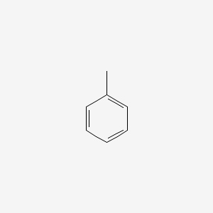 Skeletal structure of Toluene (Reagent Grade) (CAS 108-88-3)