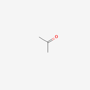 Skeletal structure of Acetone (Industrial 99.5%) (CAS 67-64-1)