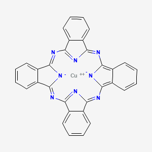 酞菁蓝 15:3 (PB15:3) 的骨架结构（CAS 147-14-8）